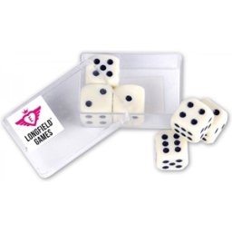 Dobbelstenen - Ivoor (6 stuks)