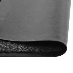 vidaXL Deurmat wasbaar 60x180 cm zwart