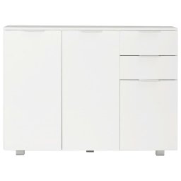 vidaXL Dressoir 107x35x80,5 cm hoogglans wit