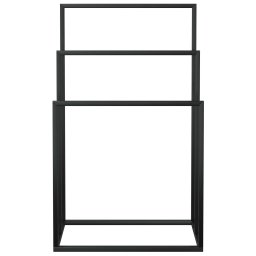 vidaXL Handdoekenrek vrijstaand 48x24x79 cm ijzer zwart