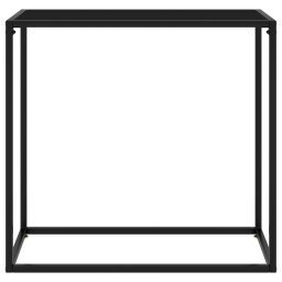 vidaXL Wandtafel 80x35x75 cm gehard glas zwart