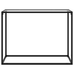 vidaXL Wandtafel 100x35x75 cm gehard glas transparant