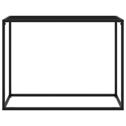 vidaXL Wandtafel 100x35x75 cm gehard glas zwart