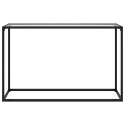 vidaXL Wandtafel 120x35x75 cm gehard glas transparant