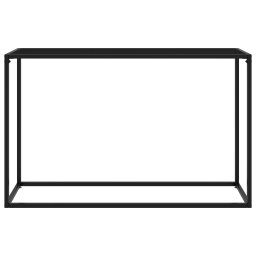 vidaXL Wandtafel 120x35x75 cm gehard glas zwart