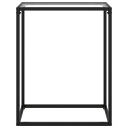 vidaXL Wandtafel 60x35x75 cm gehard glas transparant