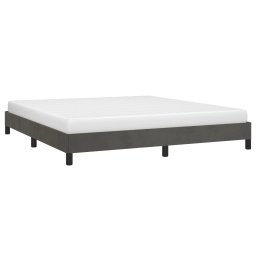 vidaXL Bedframe zonder matras 180x200 cm fluweel donkergrijs