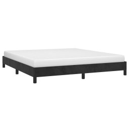 vidaXL Bedframe zonder matras 180x200 cm fluweel zwart