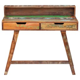 vidaXL Bureau massief gerecycled hout