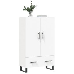 vidaXL Hoge kast 69,5x31x115 cm bewerkt hout wit