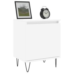 vidaXL Nachtkastjes 2 st 40x30x50 cm bewerkt hout wit