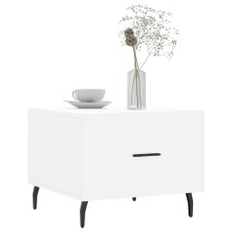 vidaXL Salontafel 50x50x40 cm bewerkt hout wit