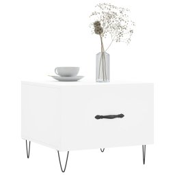 vidaXL Salontafel 50x50x40 cm bewerkt hout wit