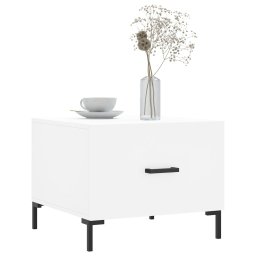 vidaXL Salontafel 50x50x40 cm bewerkt hout wit