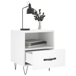 vidaXL Nachtkastjes 2 st 40x35x47,5 cm bewerkt hout wit