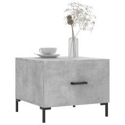 vidaXL Salontafel 50x50x40 cm bewerkt hout betongrijs