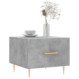 vidaXL Salontafel 50x50x40 cm bewerkt hout betongrijs