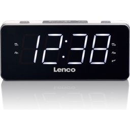 Lenco CR-18 White - Wekkerradio met LED display - Wit