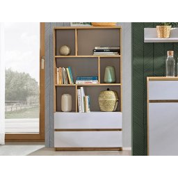Kast ARKEA 2 lades wit/wotan eik