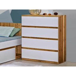Commode ARKEA 4 lades wit/wotan eik