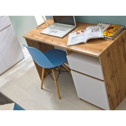 Bureau ARKEA 120 cm wit/wotan eik