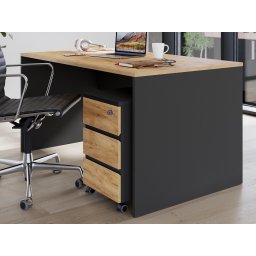 Bureau LISSAO 160 cm navarra eik/grafiet