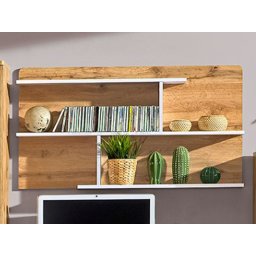 Wandplank ARKEA 110 cm wit/wotan eik