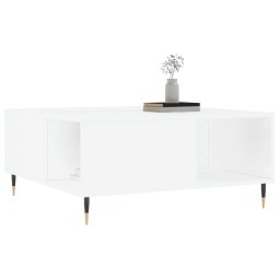 vidaXL Salontafel 80x80x36,5 cm bewerkt hout wit