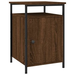 vidaXL Nachtkastjes 2 st 40x42x60 cm bewerkt hout bruin eikenkleur