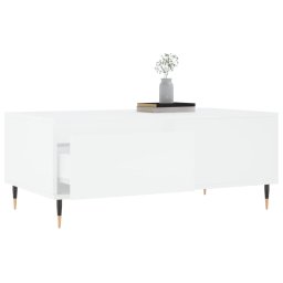 vidaXL Salontafel 90x50x36,5 cm bewerkt hout wit