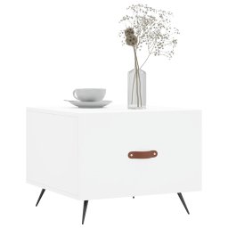 vidaXL Salontafel 50x50x40 cm bewerkt hout wit