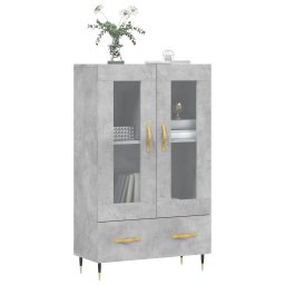 vidaXL Hoge kast 69,5x31x115 cm bewerkt hout betongrijs