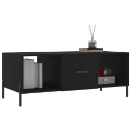 vidaXL Salontafel 102x50x40 cm bewerkt hout zwart