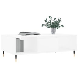 vidaXL Salontafel 104x60x35 cm bewerkt hout wit