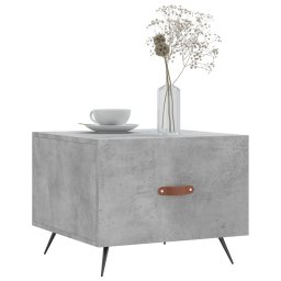 vidaXL Salontafel 50x50x40 cm bewerkt hout betongrijs