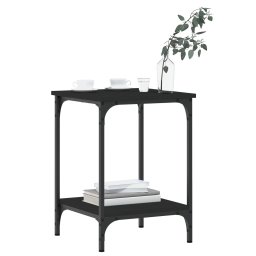 vidaXL Salontafel 40x40x55 cm bewerkt hout zwart