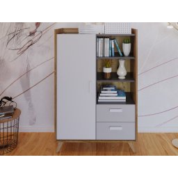 Kast MODELO 1 deur 2 lades eik castello