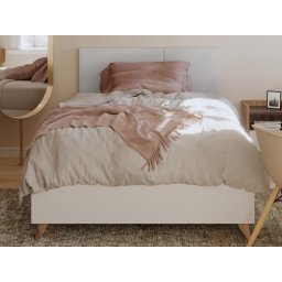 Eenpersoonsbed MODELO 90x200 cm wit