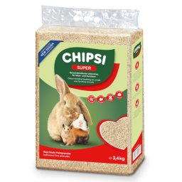 3,4kg Chipsi Super Strooisel voor Knaagdier- en Konijnenkooien