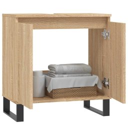 vidaXL Badkamerkast 58x33x60 cm bewerkt hout sonoma eikenkleurig