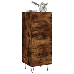 vidaXL Dressoir 34,5x34x90 cm bewerkt hout gerookt eiken