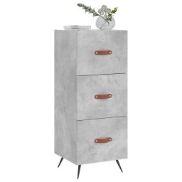 vidaXL Dressoir 34,5x34x90 cm bewerkt hout betongrijs