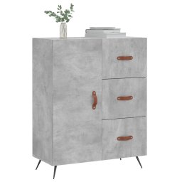vidaXL Dressoir 69,5x34x90 cm bewerkt hout betongrijs