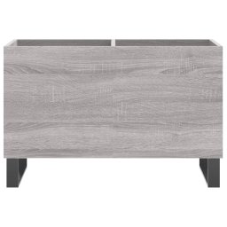 vidaXL Platenkast 74,5x38x48 cm bewerkt hout grijs sonoma eikenkleurig