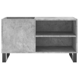 vidaXL Platenkast 85x38x48 cm bewerkt hout betongrijs