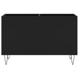 vidaXL Platenkast 74,5x38x48 cm bewerkt hout zwart