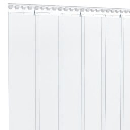 vidaXL Deurgordijn 200x1,6 mm 50 m PVC transparant