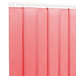 vidaXL Deurgordijn 300x2,6 mm 25 m PVC rood