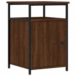 vidaXL Nachtkastjes 2 st 40x42x60 cm bewerkt hout bruin eikenkleur