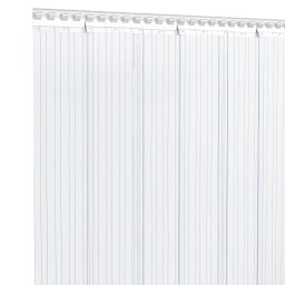 vidaXL Deurgordijn 200 mm x 1,6 mm 10 m PVC transparant